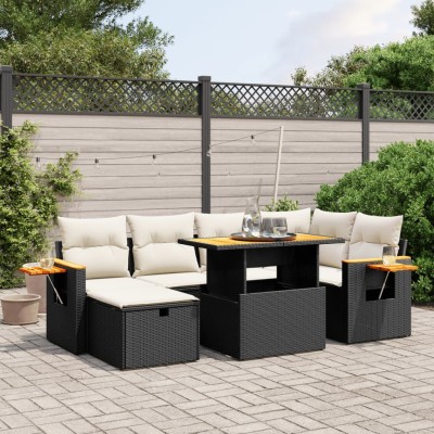 Sofa set with cushions, 7...