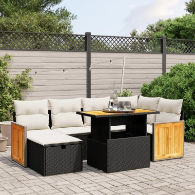 Sofa set with cushions, 7...