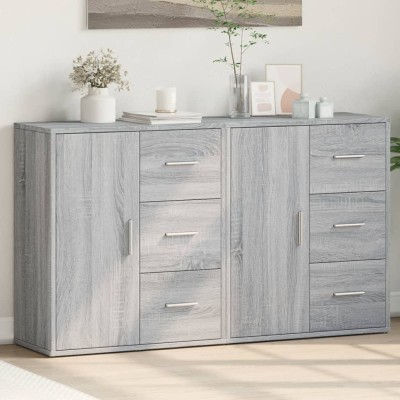 Side cabinets, 2 pcs., gray...