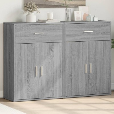 Side cabinets, 2 pcs., gray...