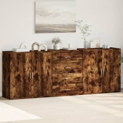 Side cabinets, 3 units,...