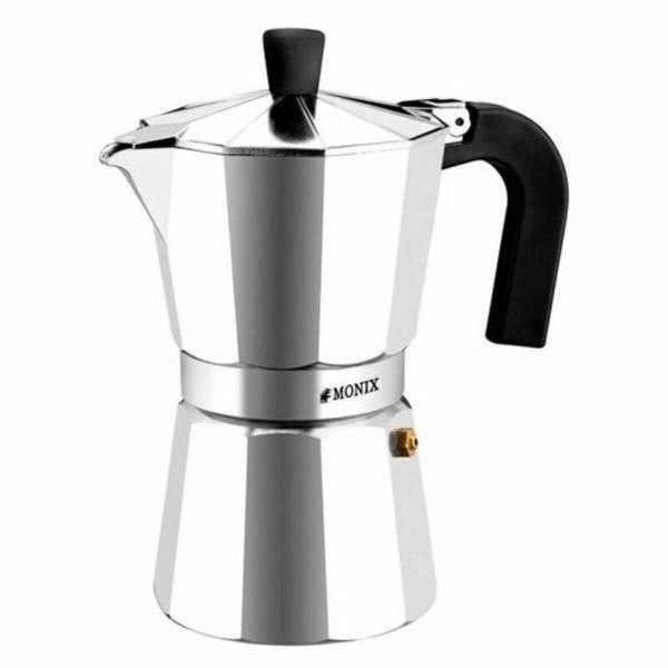 Italian Coffee Pot Monix Braisogona_M620009 Steel Aluminium 9 Cups