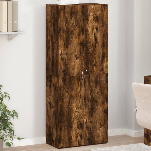 Cabinet for documents, smoked oak, 60x32x153cm, wood