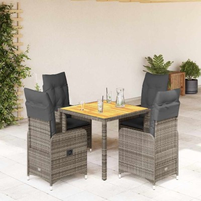 Bistro set with cushions, 5...