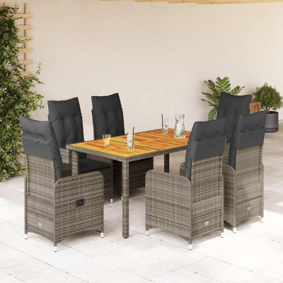 Bistro set with cushions, 7...