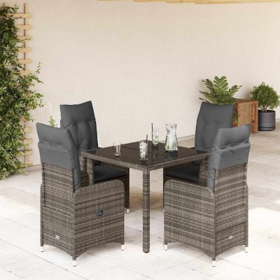 Bistro set with cushions, 5...