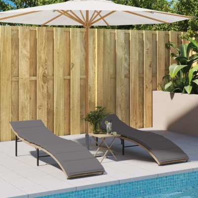 Sunbeds with cushions, 2...