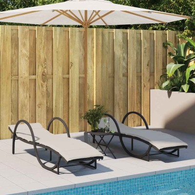 Sunbeds with cushions, 2...