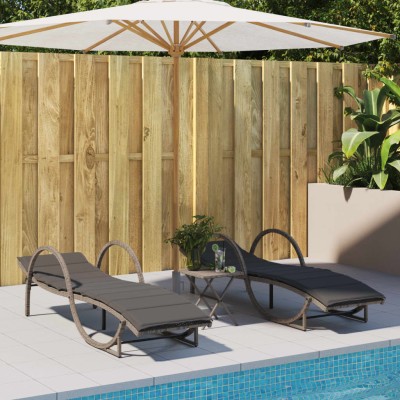 Sunbeds with cushions, 2...