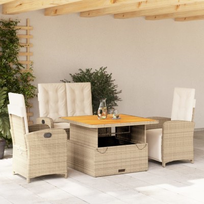 Garden set with cushions, 4...