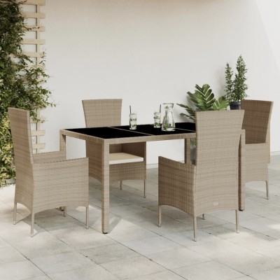 Garden set with cushions, 5...
