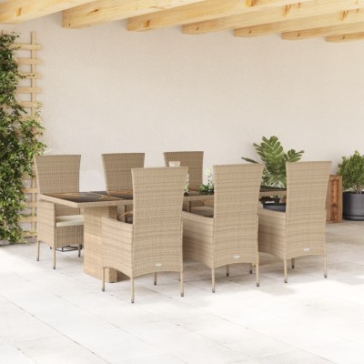 Garden set with cushions, 7...