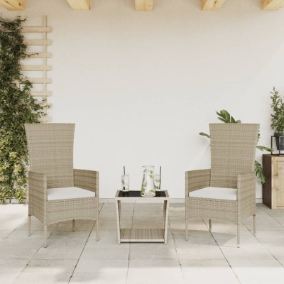 Garden set with cushions, 3...
