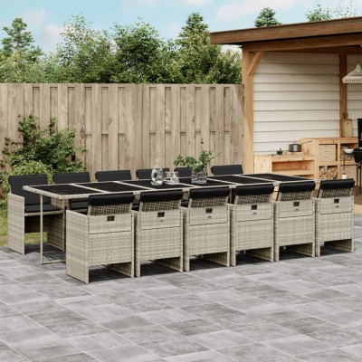 Garden set with cushions,...