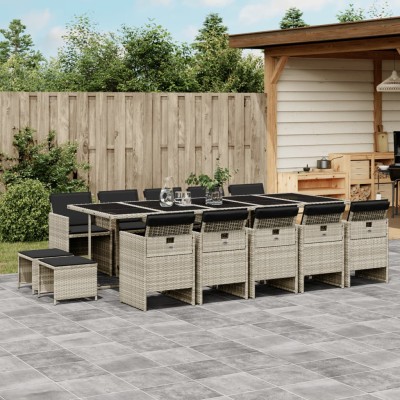 Garden set with cushions,...