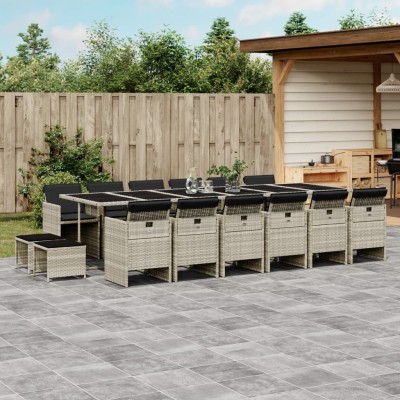 Garden set with cushions,...