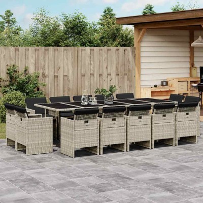 Garden set with cushions,...