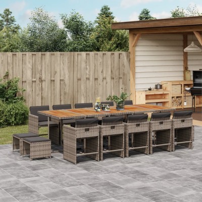 Garden set with cushions,...