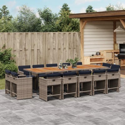 Garden set with cushions,...