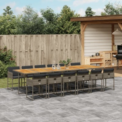 Garden set with cushions,...