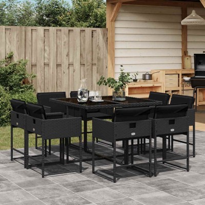 Garden set with cushions, 9...