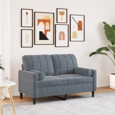 Double sofa with cushions,...