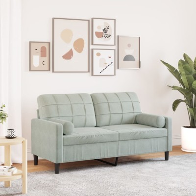 Double sofa with cushions,...