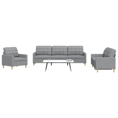 Sofa set, 3 parts, light...