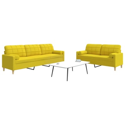 Sofa set with pillows, 2...