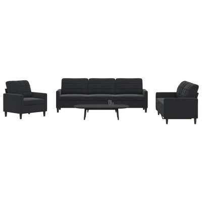 Sofa set with cushions, 4...