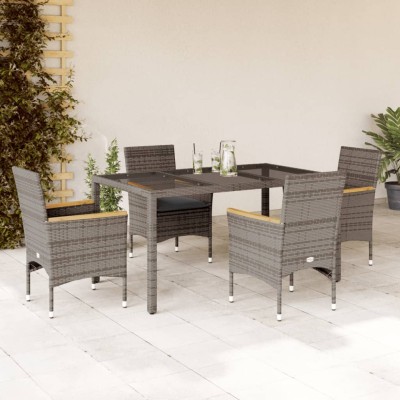 Garden set, 5 pieces, gray,...
