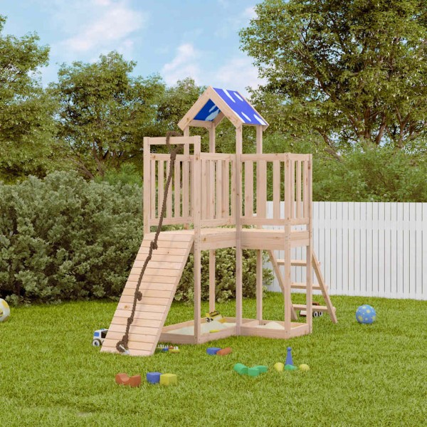 Outdoor playground set, solid pine wood