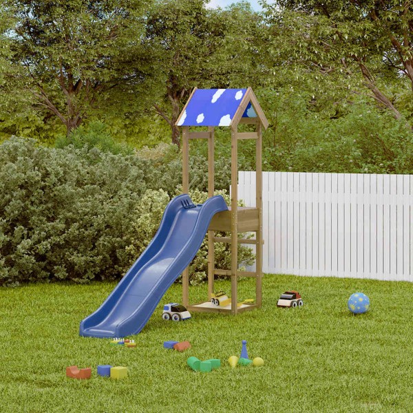 Outdoor playground set, impregnated pine wood