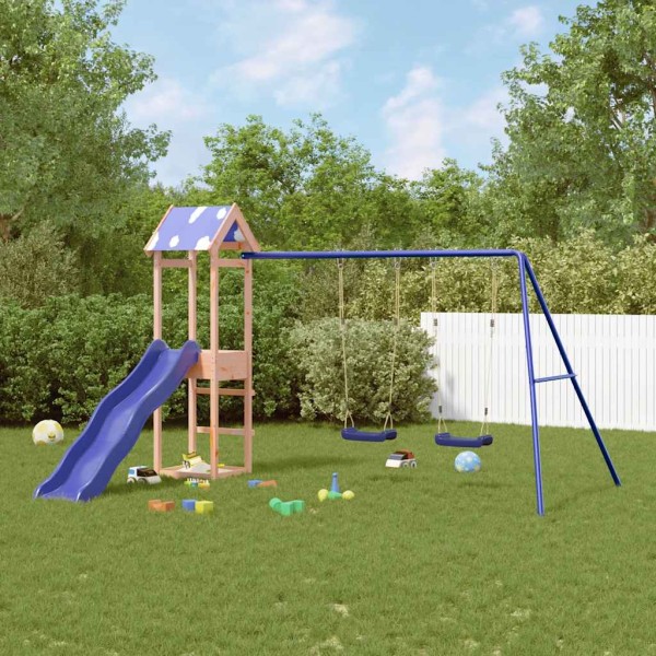 Outdoor playground set, solid Douglas fir
