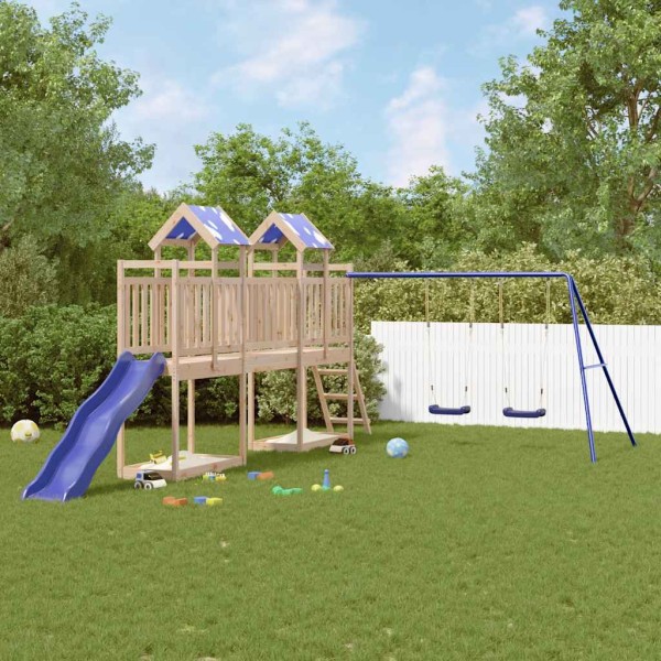 Outdoor playground set, solid pine wood
