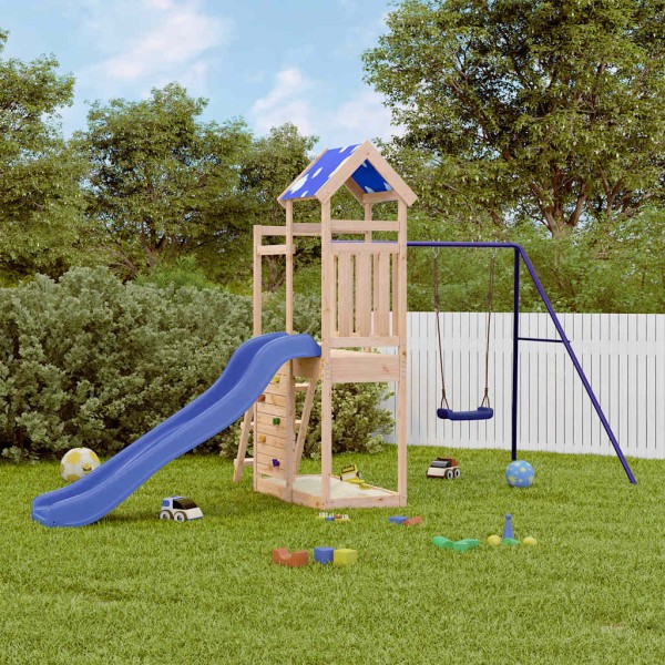 Outdoor playground set, solid pine wood