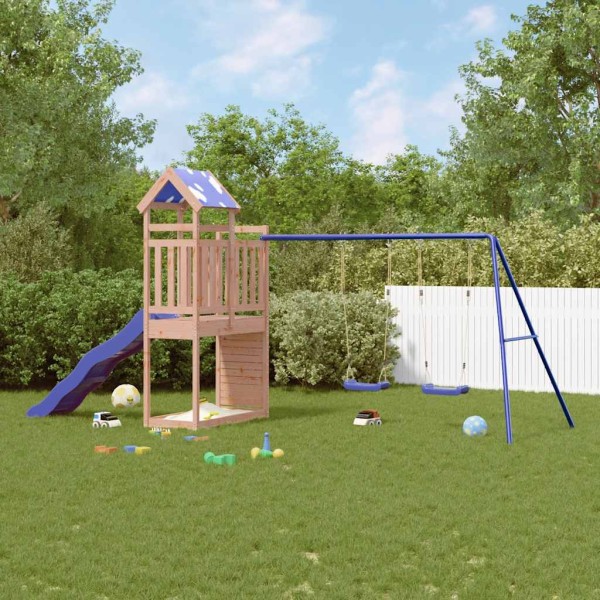 Outdoor playground set, solid Douglas fir