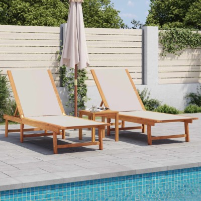 Sunbeds, 2 pcs., gray,...