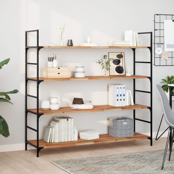 Hanging shelves, 3 pcs., 140x40x2cm, solid acacia