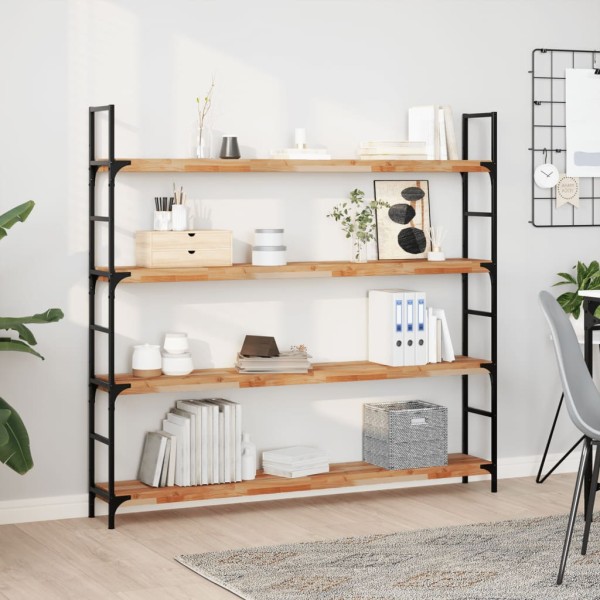 Hanging shelves, 2 pcs., 160x20x4cm, solid acacia