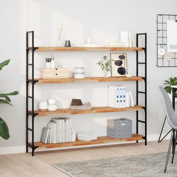 Hanging shelves, 3 pcs., 160x20x4cm, solid acacia