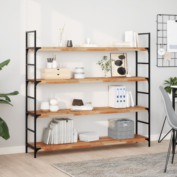 Hanging shelves, 4 pcs., 160x30x4cm, solid acacia
