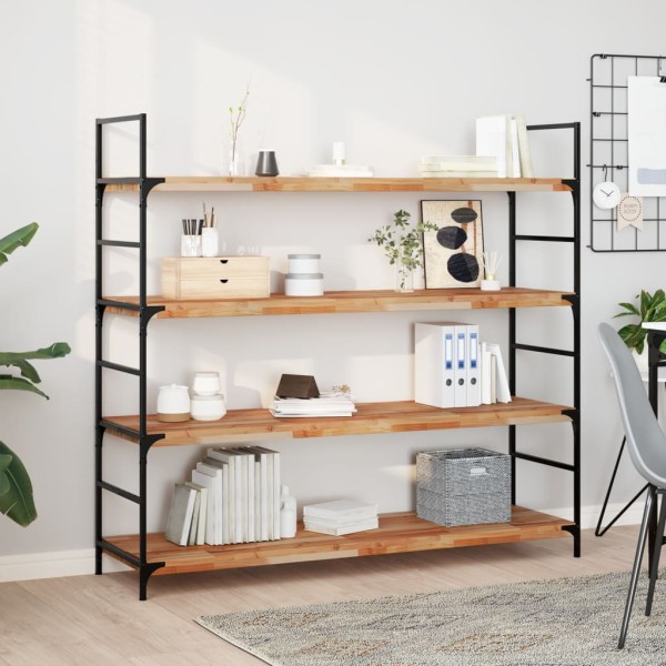 Hanging shelves, 3 pcs., 160x40x4cm, solid acacia