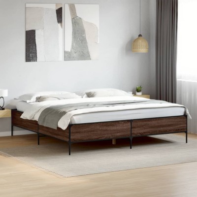 Bed frame, brown oak,...