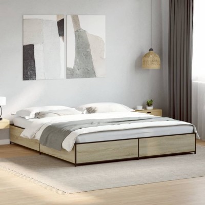 Bed frame, oak, 200x200cm,...