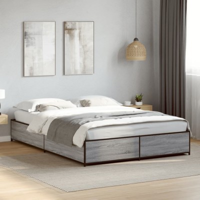 Bed frame, gray oak,...