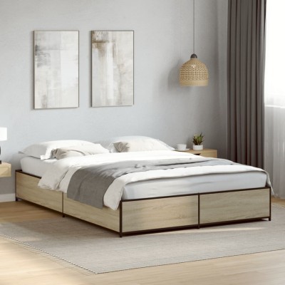 Bed frame, oak, 120x190cm,...