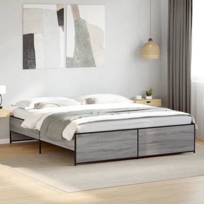 Bed frame, gray oak,...