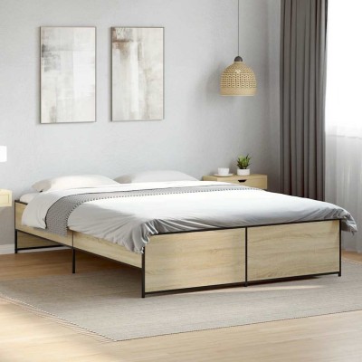 Bed frame, oak, 150x200cm,...