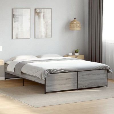 Bed frame, gray oak,...